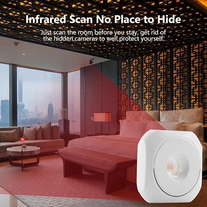 Mini Camera Detector – Advanced Portable Anti-Spy Device for Hidden Cameras, GPS Trackers & Wireless Bugs