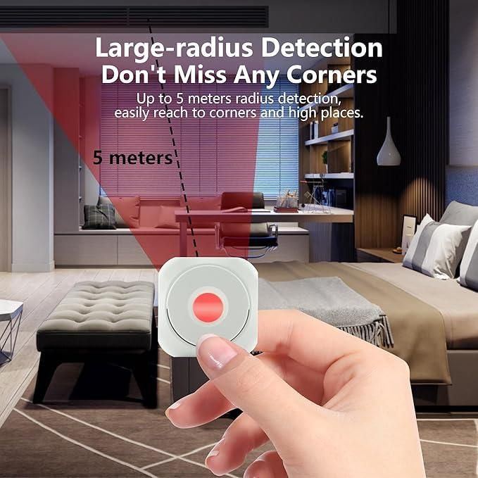 Mini Camera Detector – Advanced Portable Anti-Spy Device for Hidden Cameras, GPS Trackers & Wireless Bugs