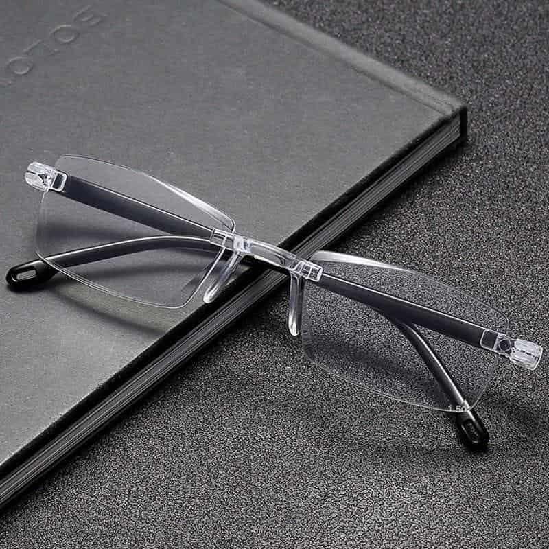 "3-in-1 Photochromic Reading Glasses – Far & Near Vision + Blue Light Protection"