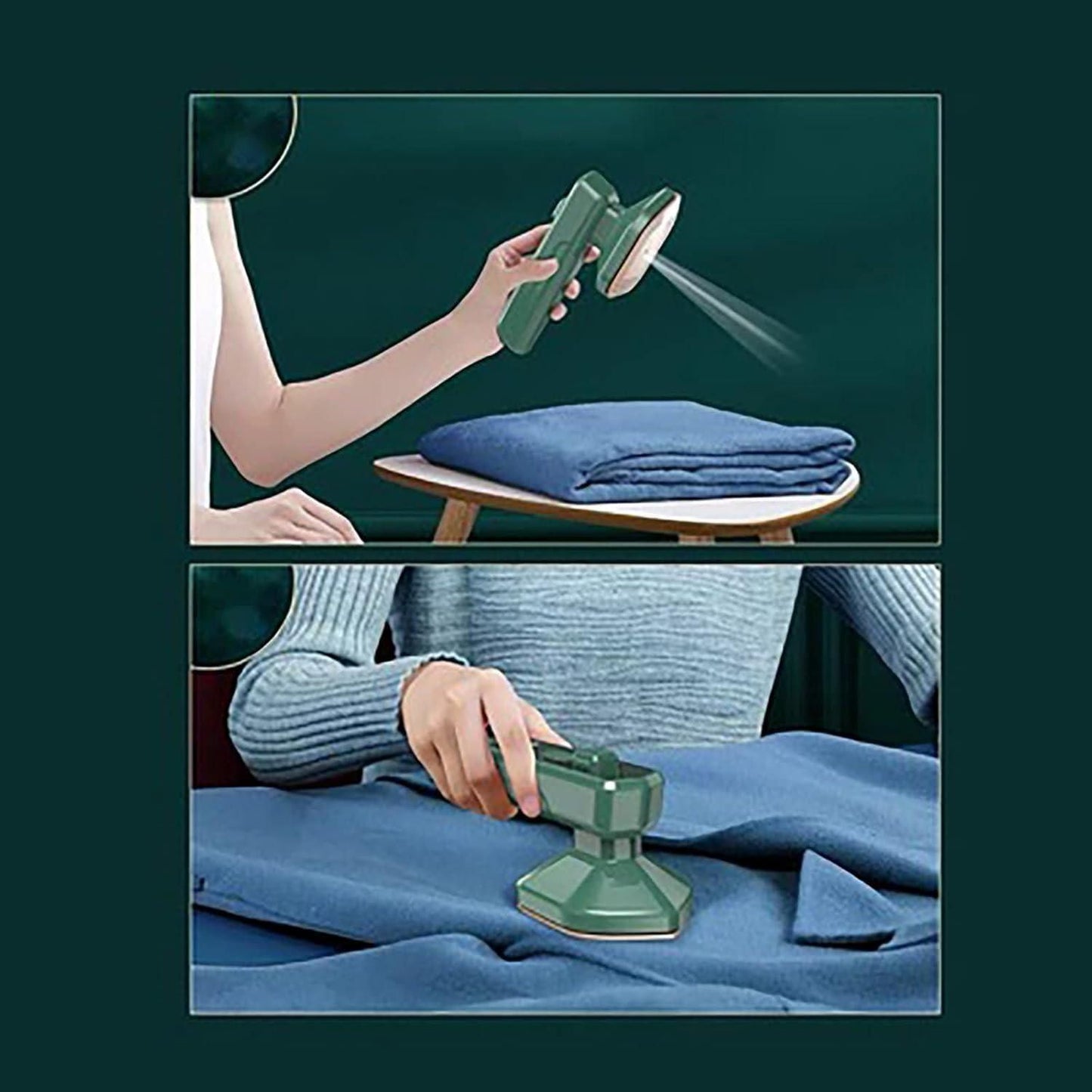 SteamGlide™ Portable Handheld Iron & Steamer – Compact, Powerful, Travel-Friendly Wrinkle Remover