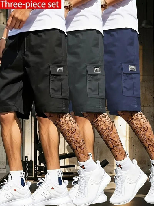 Men's Premium Cotton Cargo Shorts – Pack of 3 | Stylish, Comfortable & Casual Wear
