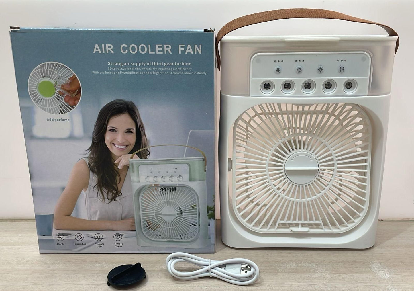 Mini USB Air Cooler Fan – Powerful, Portable & Rechargeable Summer Relief!