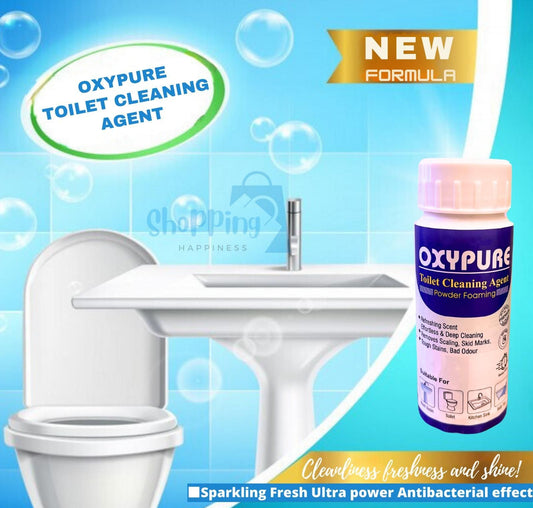 Agent Powder 🧼 OxyPure® Toilet Cleaning – Deep Cleaning Formula (Pack of 2, 100g Each) | Removes Stains, Odor & Limescale