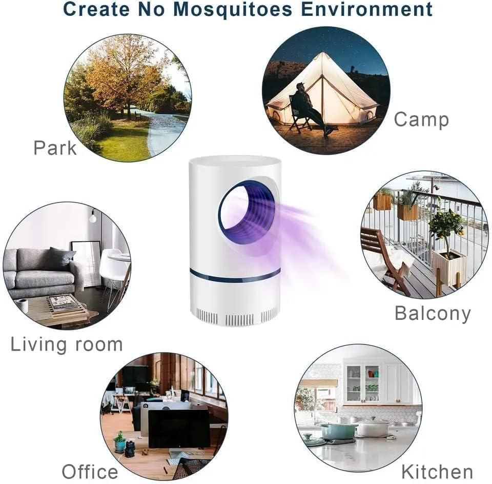 OxyGuard™ Silent Electric Insect Killer | Rechargeable Suction Trap for Home & Outdoor | 360° Mosquito Catcher | Safe & Noise-Free