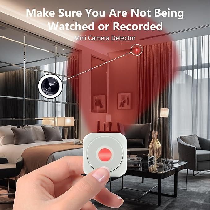 Mini Camera Detector – Advanced Portable Anti-Spy Device for Hidden Cameras, GPS Trackers & Wireless Bugs