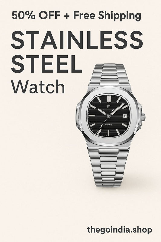 Men’s Premium Stainless Steel Watch – Bold. Durable. Refined